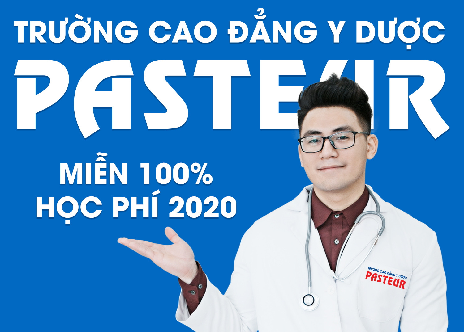Trường Cao đẳng Y Dược Pasteur miễn 100% học phí 2020